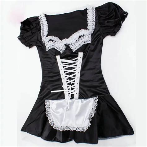 Black S 3xl Plus Size French Maid Costume Sexy Costumes Women Halloween