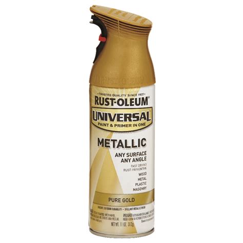 Rust Oleum Universal Pure Gold Metallic Spray Paint 11 Oz