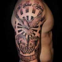 15+ In Gods Hands Tattoo Designs for Strong Religious Faith