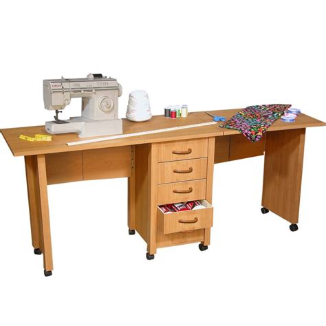 The table weighs around 50 pounds and is 31.5 inches wide x 19 inches deep x 29.5 inches high. Sewing Machine Tables And Desks - Sewing Machines reviewed