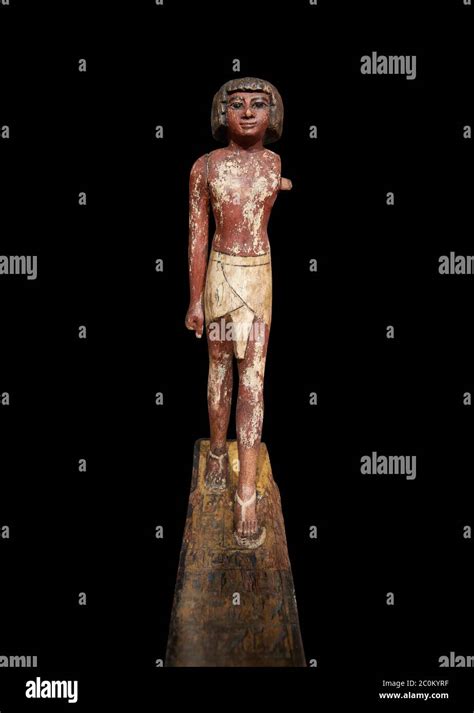 Ancient Egyptian Wooden Statue Middle Kingdom 1980 1700 Bc Tomb Of