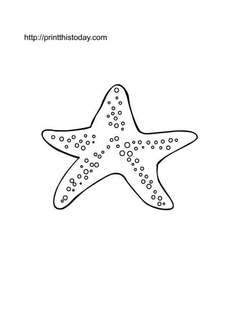4 use the colored starfish pictures for flash cards,. free printable starfish page to color | Work office ideas ...