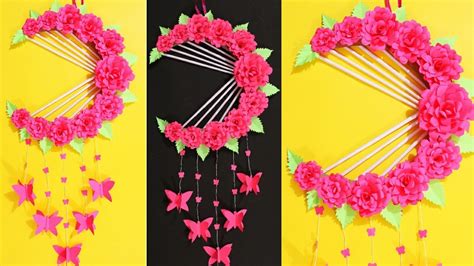 Wall Hanging Craft Ideas With Paper Very Easy Youtube