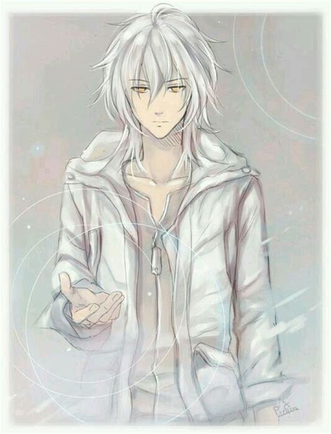 In japanese culture white is associated with death and the supernatural, so we often see characters associated with these things with white hair. Chłopak anime | Rysunki, Anime, Sztuka anime