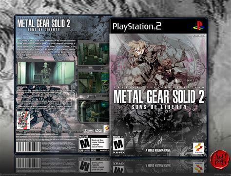 Metal Gear Solid 2 Sons Of Liberty Playstation 2 Box Art Cover By
