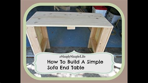 Pottery barn inspired console table. How To Build A Simple Sofa End Table - aSimplySimpleLife ...