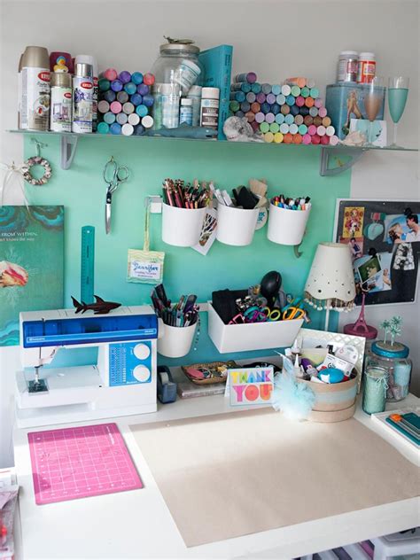 Being creative doesn't necessarily mean you're also organized. Craft room and home office storage ideas | Craft room ...