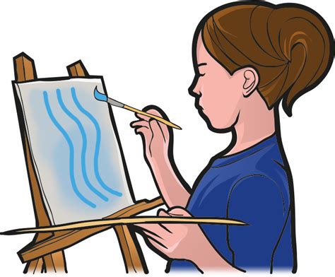 Easel Clipart Person Painting Painting Png Download Full Size