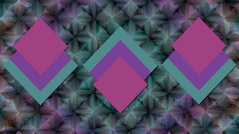 Light Pink Purple Green Square Shape Hd Abstract