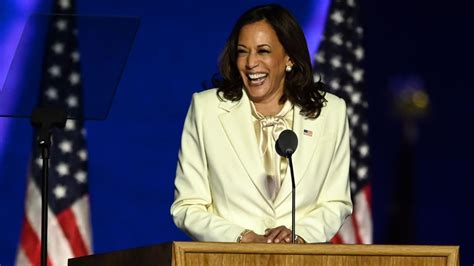 Kamala Harris First Woman Elected Vice President Addresses The Nation