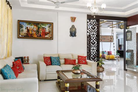 Living Room Wall Design Indian Style