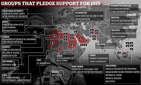 Isis Terrifying Control Of The World Terror Groups Around The World