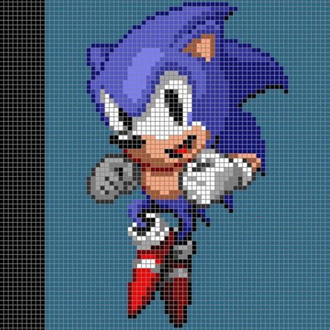 Sonic Perler Pixel Pattern By 8bitofeverything Pixel