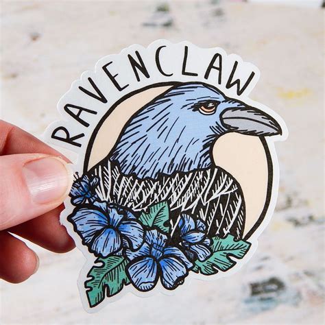 Ravenclaw House Floral Harry Potter Sticker Harry Potter Stickers