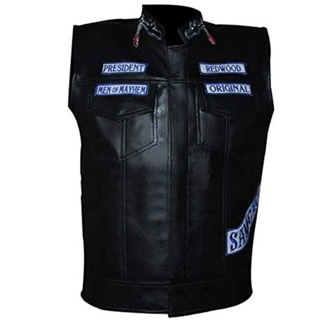 Sons Of Anarchy Motorcycle Club Leather Vest Leather Vest