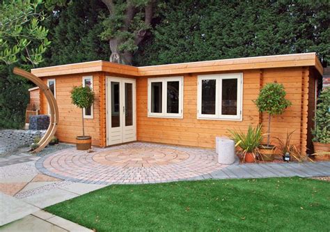 Large L Shaped Bordeaux Summerhouse Complete With A Contemporary