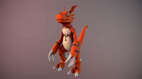 Artstation Guilmon 3d Model