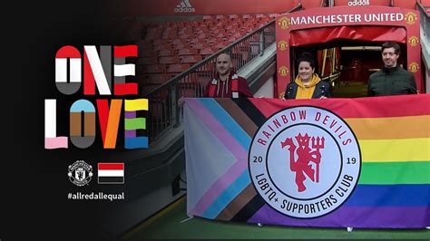 Rainbow Devils Banner Unveiling Manchester United All Red All Equal