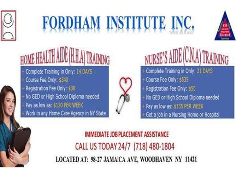Free cna classes, pca, and hha training are available to those accepted into the program. CNA AND HHA TRAINING/ CHEAP/ FAST/ IMMEDIATE JOB PLACEMENT ...