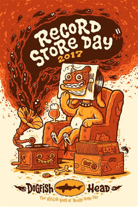 Dogfish Head X Record Store Day Poster — Michael Hacker Illustration