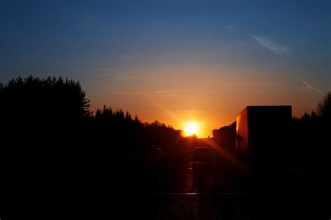 Free Photo Sunset Road Asphalt Drive Light Free Download Jooinn
