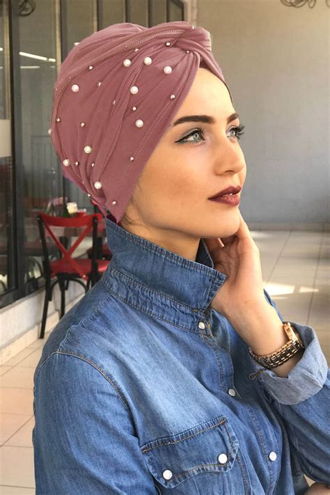 Upload, livestream, and create your own videos, all in hd. PEARL DETAILED ROSE COLOR TURBAN HIJAB - Modest Clothing ...