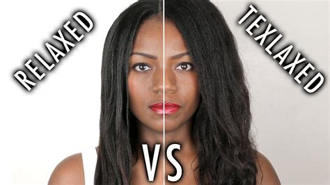 Wash & go for natural hair. Relaxed Hair vs Texlaxed Hair - YouTube