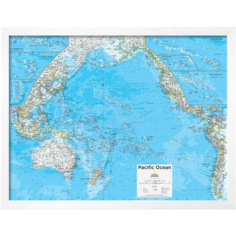 2014 Pacific Ocean Political National Geographic Atlas Of The World
