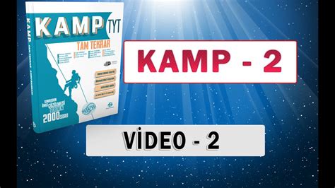 TYT KAMP TAM TEKRAR MATEMATİK KAMP 2 VİDEO 2 YouTube