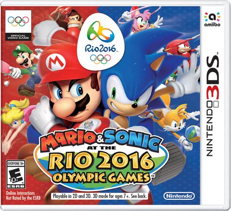Mario Sonic At The Rio Olympic Games Nintendo Ds Super