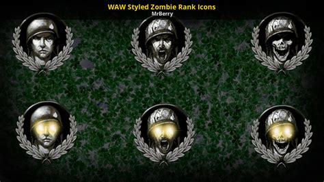Waw Styled Zombie Rank Icons Call Of Duty Black Ops Ii Mods