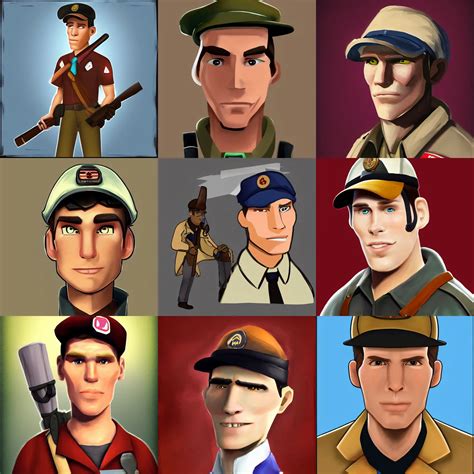 Portrait Of Jerma985 As Scout From Team Fortress 2 Stable Diffusion