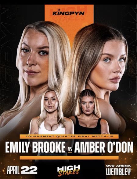 Meet Amber Odonnell Onlyfans Beauty Fighting Emily Brooke In The Kingpyn Boxing Tournament