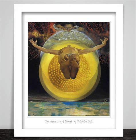 The Ascension Of Christ By Salvador Dali Art Poster Print Etsy