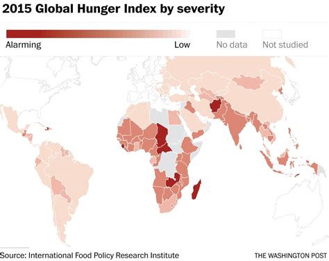 the world s hunger problem 2015 vivid maps