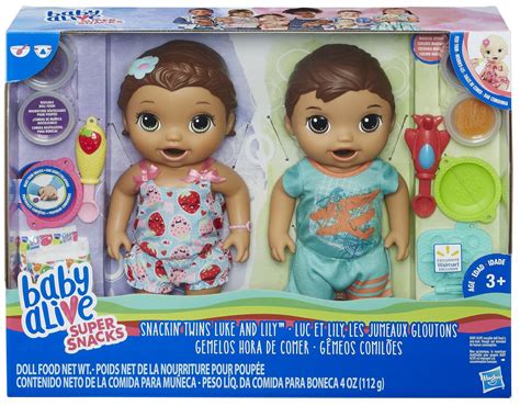 Dolls Interactive Brunette Baby Alive Super Snacks Snackin Luke Dolls