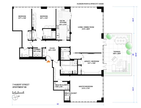 7 Hubert Street 8b New York Ny 10013 Sales Floorplans Property