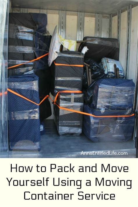 How To Pack And Move Yourself Using A Moving Container Service