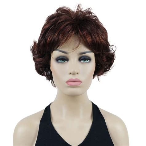lydell 8 short curly women wigs soft shaggy layered classic cap full synthetic wigs 33h350