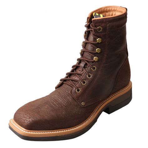 Twisted X Mens 8 Alloy Toe Lite Western Work Lacer Boots