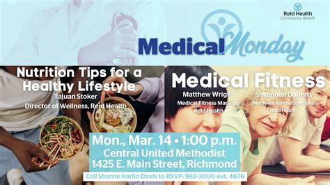Medical Monday Returns With A Pair Of Presentations Reid Health