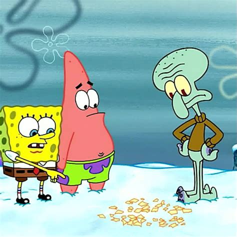 Snowball Fight Spongebob Its Not A Snowball Unless Theres A