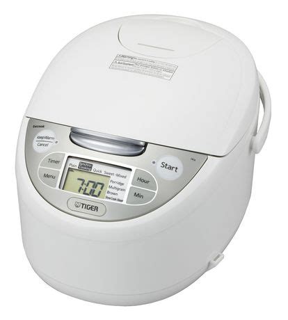 Tiger JAX R Series 5 5 Cup White Micom Rice Cooker With Tacook Cooking