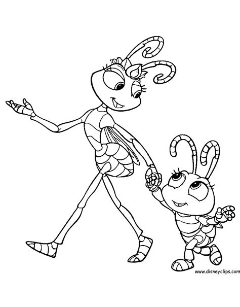 In the film, flik is an unconventional, inventive ant who is desperate to make a difference to his colony's way of life. A Bug's Life Coloring Pages | Disneyclips.com