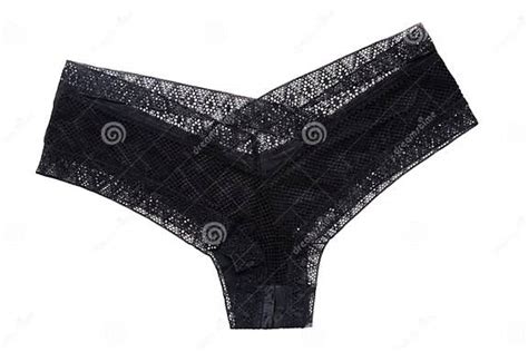 underwear woman isolated close up of luxurious elegant black lacy thongs panties isolated on a