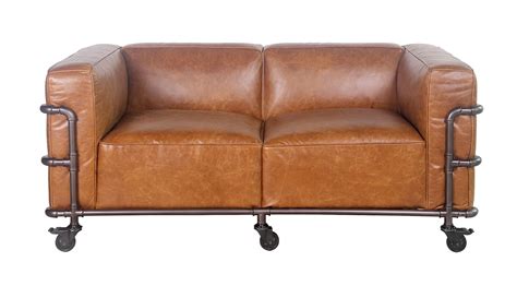 Ein passendes sofas für jedes zuhause. 2-Sitzer-Sofa aus Leder - Spencer-Modell