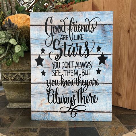 Having someone there to just listen can be enormously helpful for someone with cancer. Good Friends are like Stars Sign, Friend Gift, Best Friend ...