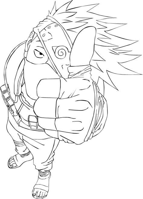 Lineart Kakashi By Amandine F On Deviantart