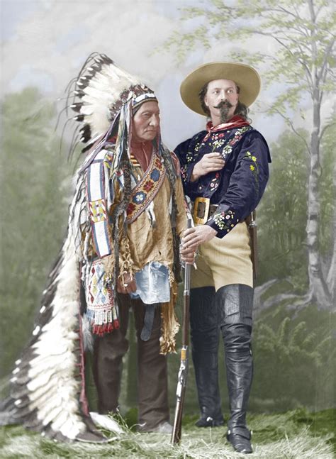 Sitting Bull And Buffalo Bill Native American Indians Native American Chief Native American