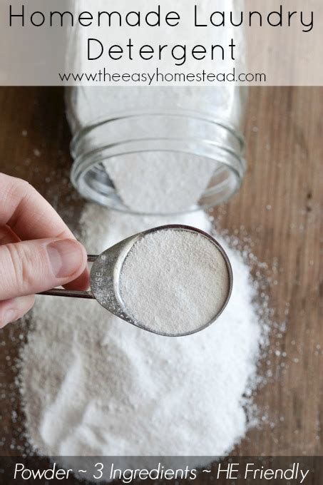 Homemade Laundry Detergent Powder Recipe The Easy Homestead
